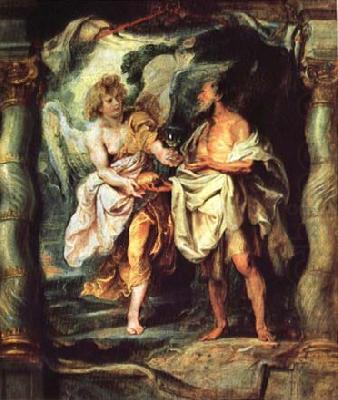 The Prophet Elijah Receiving Bread and Water from an Angel, Peter Paul Rubens
